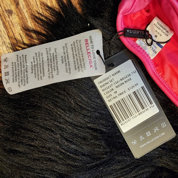 NWT Relleciga Triangle String Binki 2 Piece Women's Size Medium - Picture 9 of 11